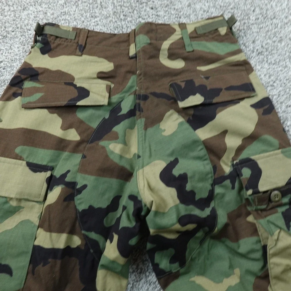 Military Pants Mens S Woodland Camo Cargo Hot Weather Combat Trouser Army ACU